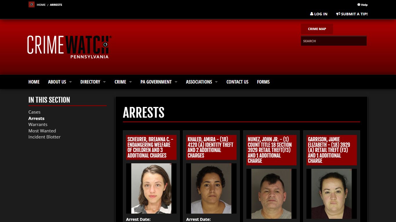 Arrests | CRIMEWATCH