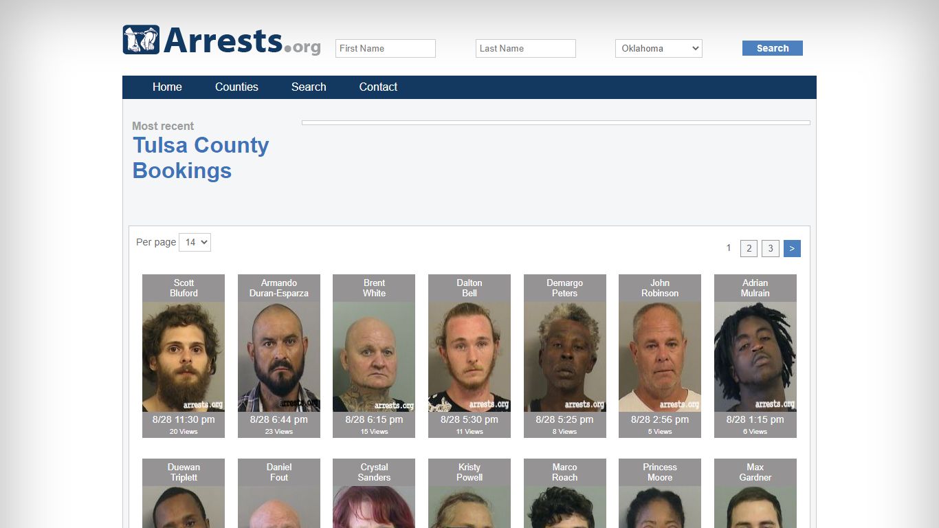 Tulsa County Arrests and Inmate Search