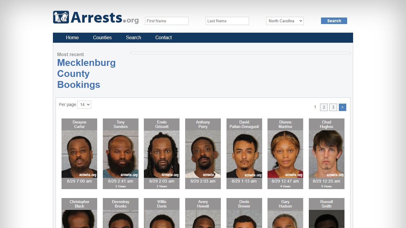 Mecklenburg County Arrests and Inmate Search