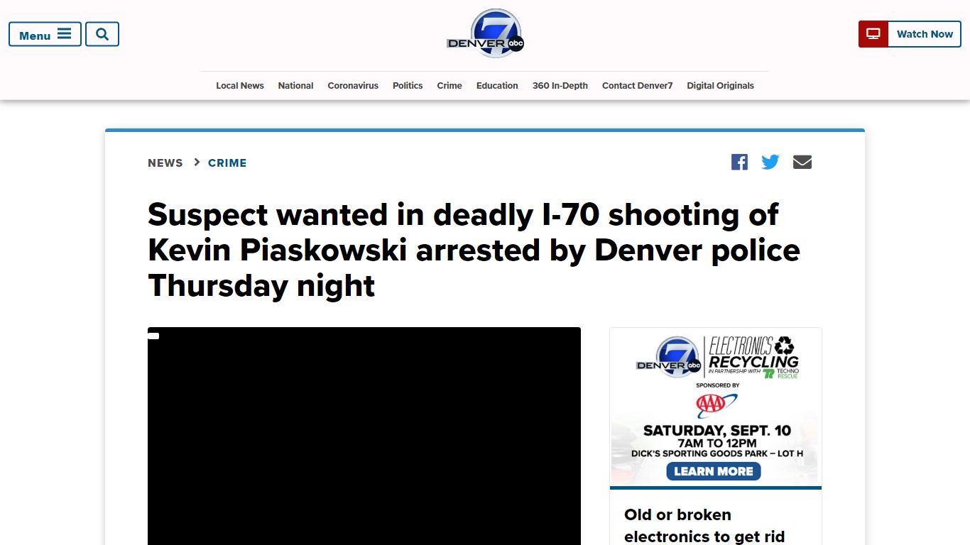 uspect wanted in deadly I-70 shooting arrested by Denver police